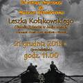 Zamkowe Spotkania z Historią: prelekcja Leszka Kołakowskiego