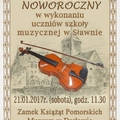 Koncert Noworoczny w wykonaniu uczniów szkoły muzycznej w Sławnie