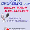  GŁOSOWANIE - BUDŻET OBYWATELSKI MIASTA DARŁOWO 2019