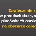 Zawieszenie zajęć dydaktyczno-wychowawczych w przedszkolach, szkołach i placówkach oświatowych