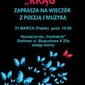 Klub Literacki KRĄG zaprasza: Wieczór poezji i muzyki.